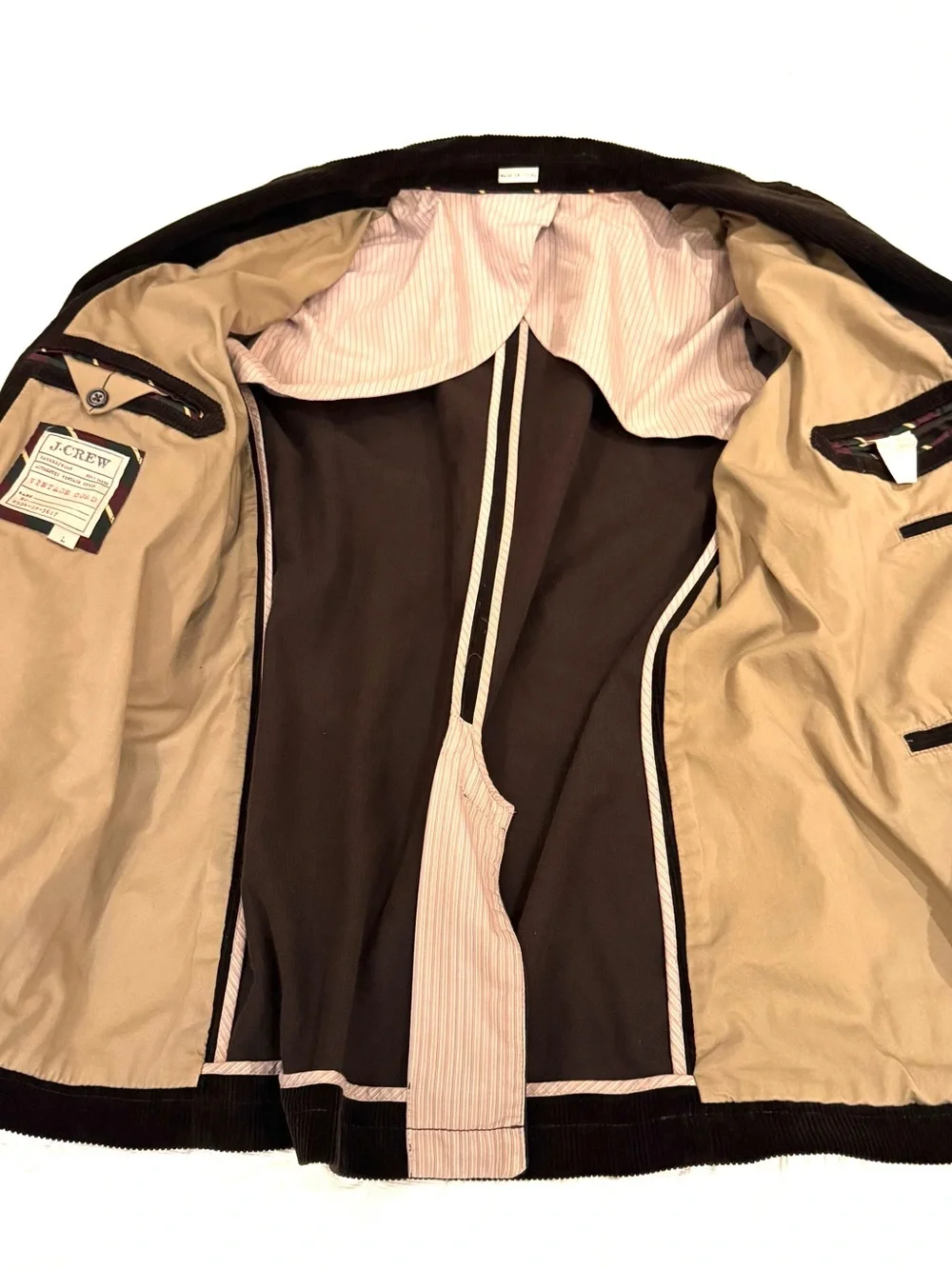 J. Crew Men's Dark Brown Corduroy Jacket